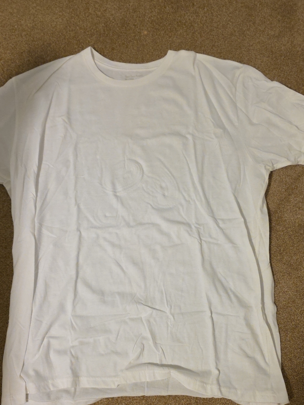 Men's White Crew Neck Short Sleeve T-Shirt